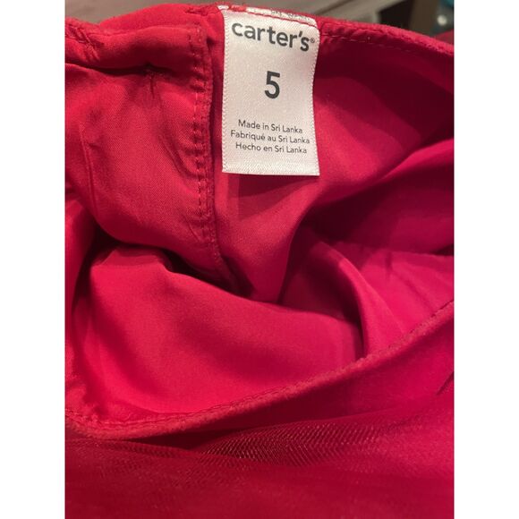Carters Toddler 5 Red Velveteen Dress Christmas - Picture 12 of 12